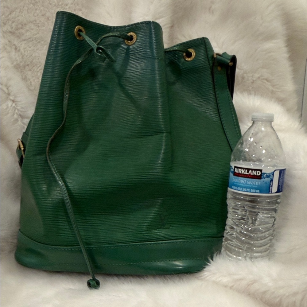 Louis Vuitton, green leather, Eppy, large bucket bag